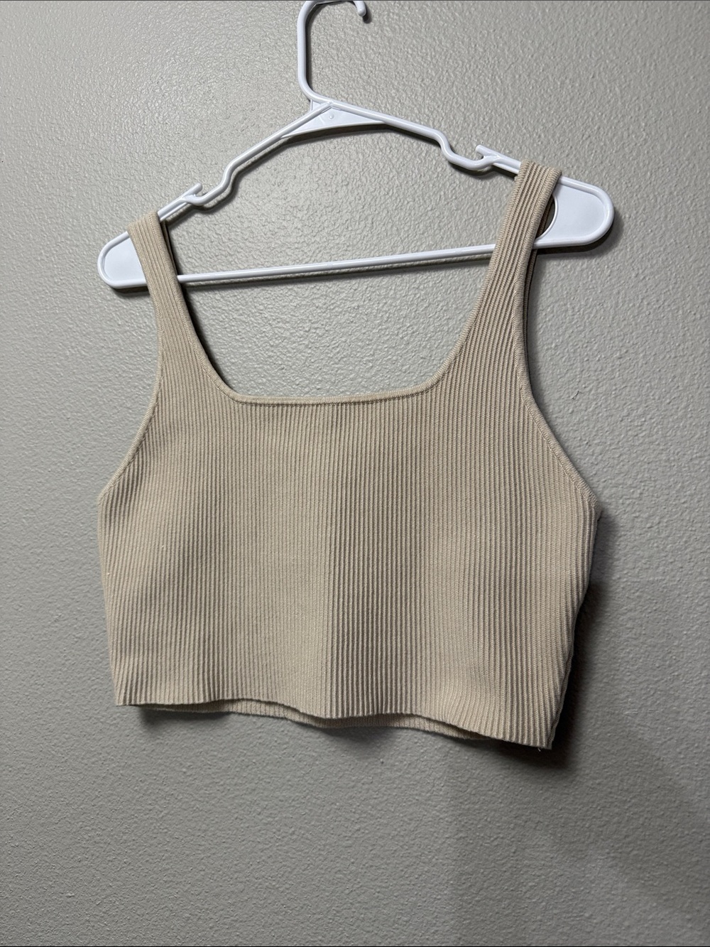 House of Harlow 1960 Luxe Essentials Compression Knit Square Neck Crop Top